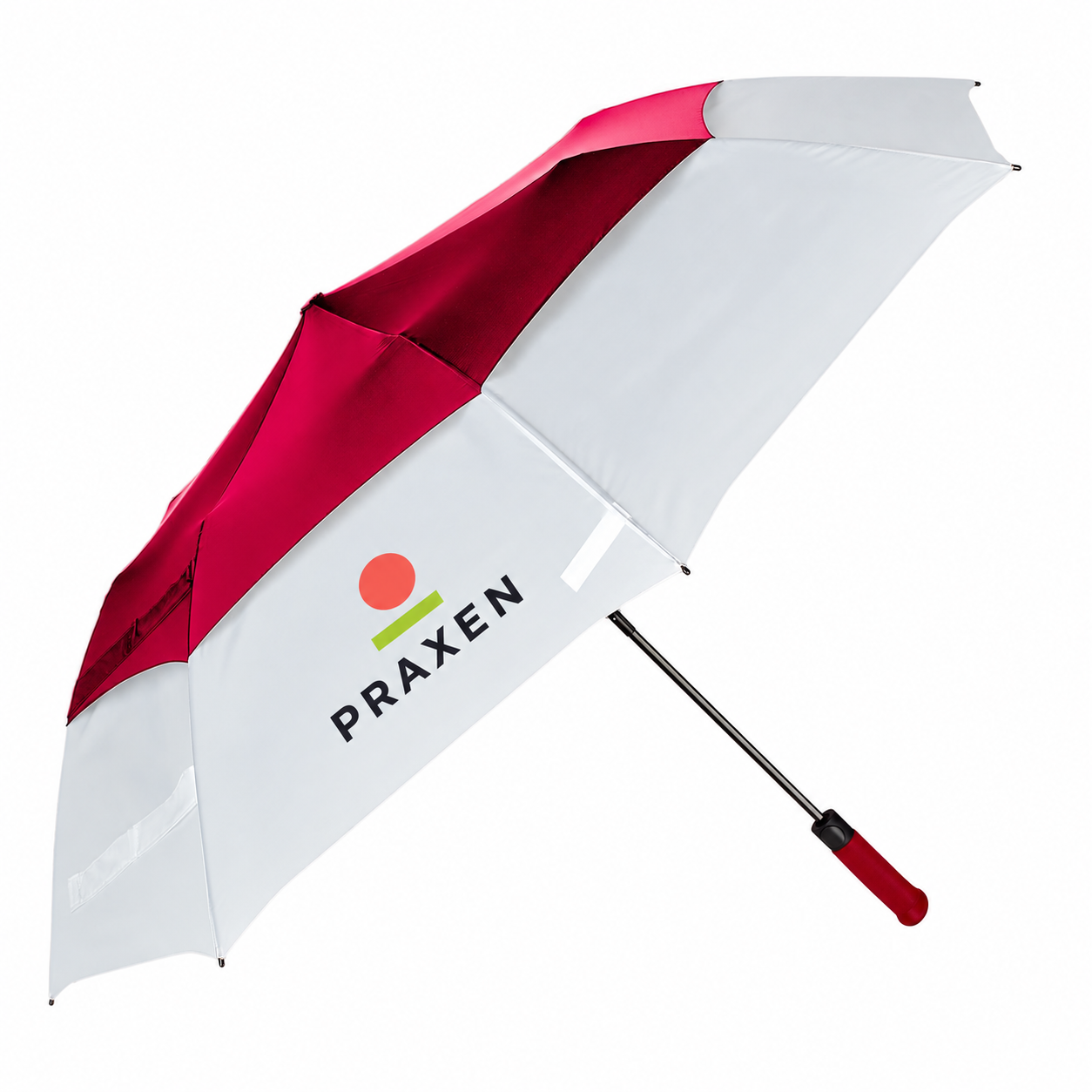 Champ II Umbrella (1 Imprint) — Original artwork concept — representative placed panel imprint. Colors and visible imprint locations are illustrative; selected SKU specifications govern