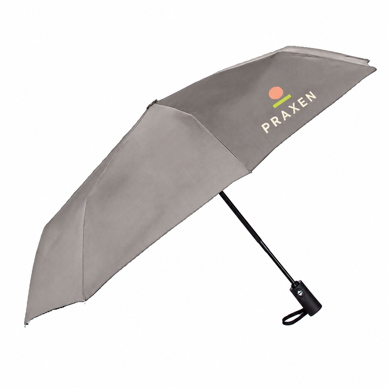 E-Z Fold Umbrella (1 Imprint) — Original artwork concept — representative placed panel imprint. Colors and visible imprint locations are illustrative; selected SKU specifications govern