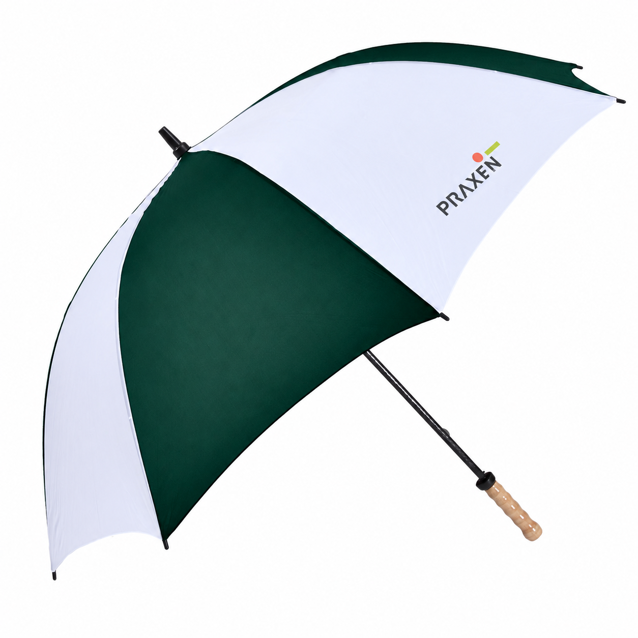 Storm 2 Umbrella (1 Imprint) — Original artwork concept — representative placed panel imprint. Colors and visible imprint locations are illustrative; selected SKU specifications govern