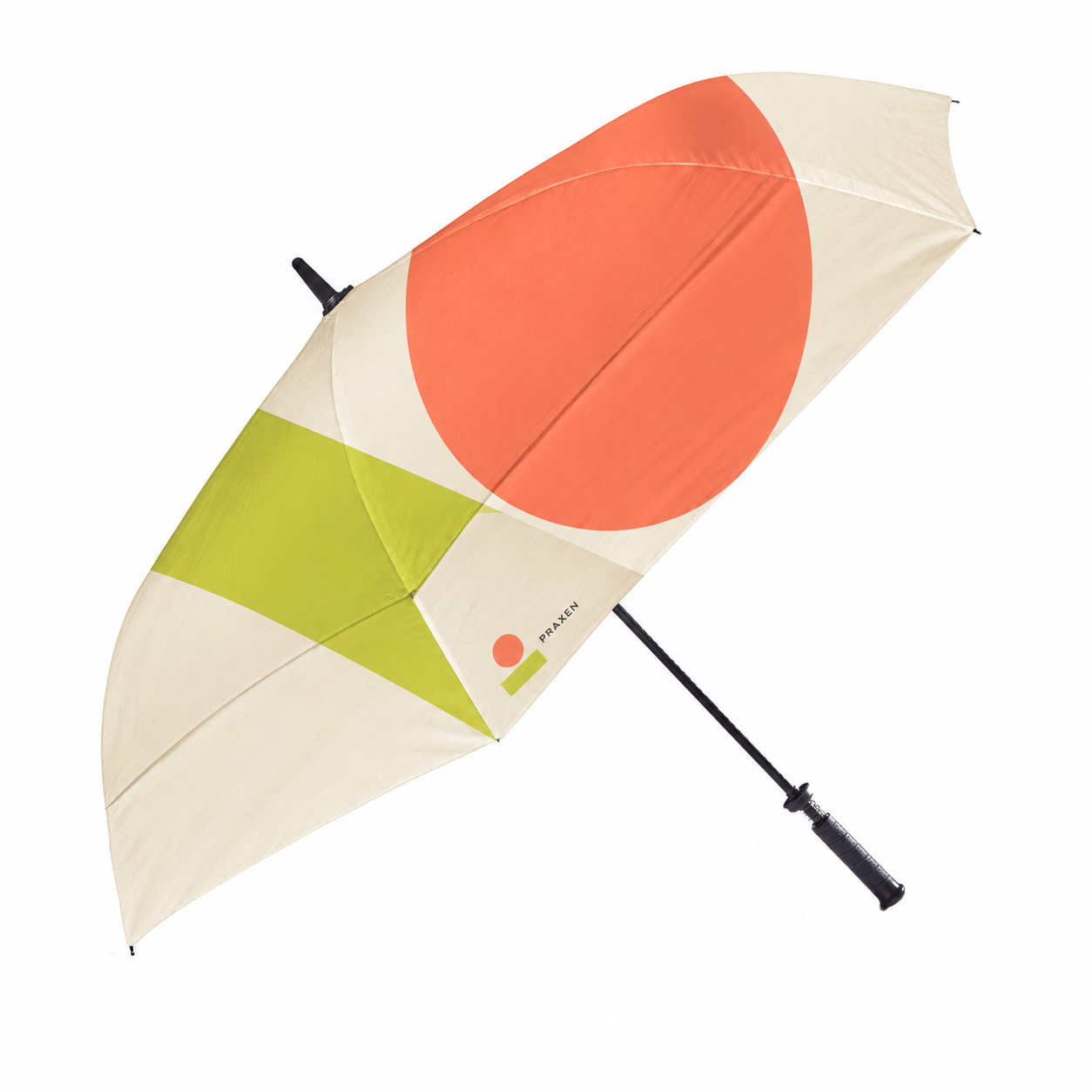 Golf Umbrella Dye Sublimation Single-Sided — Original artwork concept — single-sided dye-sublimated exterior only. Underside is not shown; no underside printing is implied