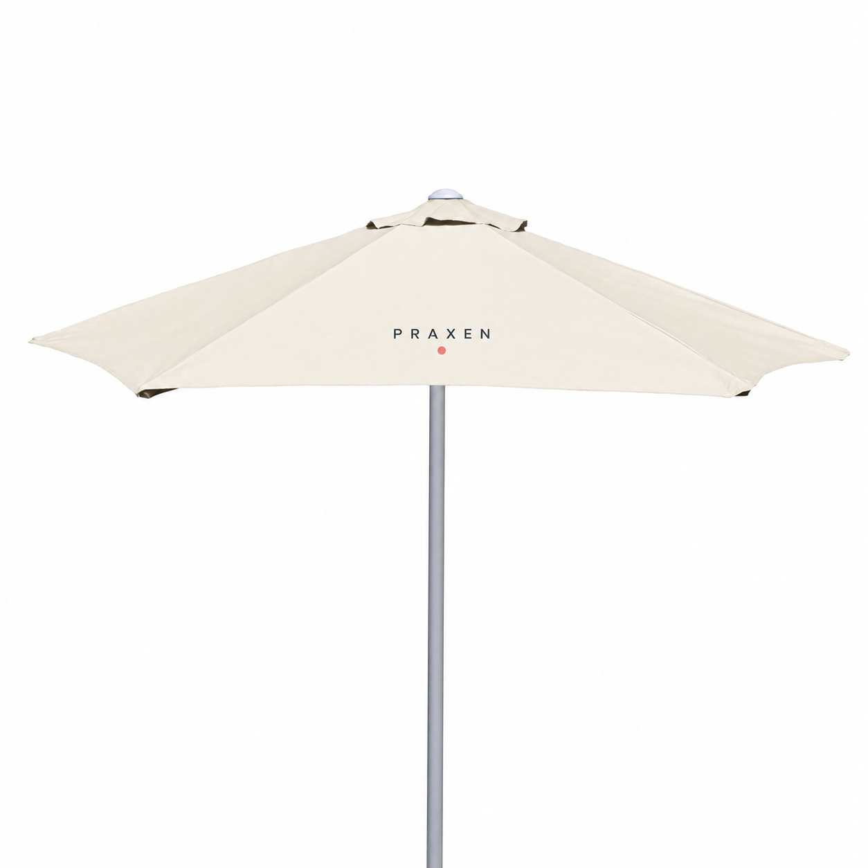 7' E-Z Glide Market Umbrella Kit (1 Imprint) — Original artwork concept. Colors and imprint-location count are illustrative; selected SKU specifications govern. Canopy/artwork view retains source pole crop; lower pole end and base are not shown.