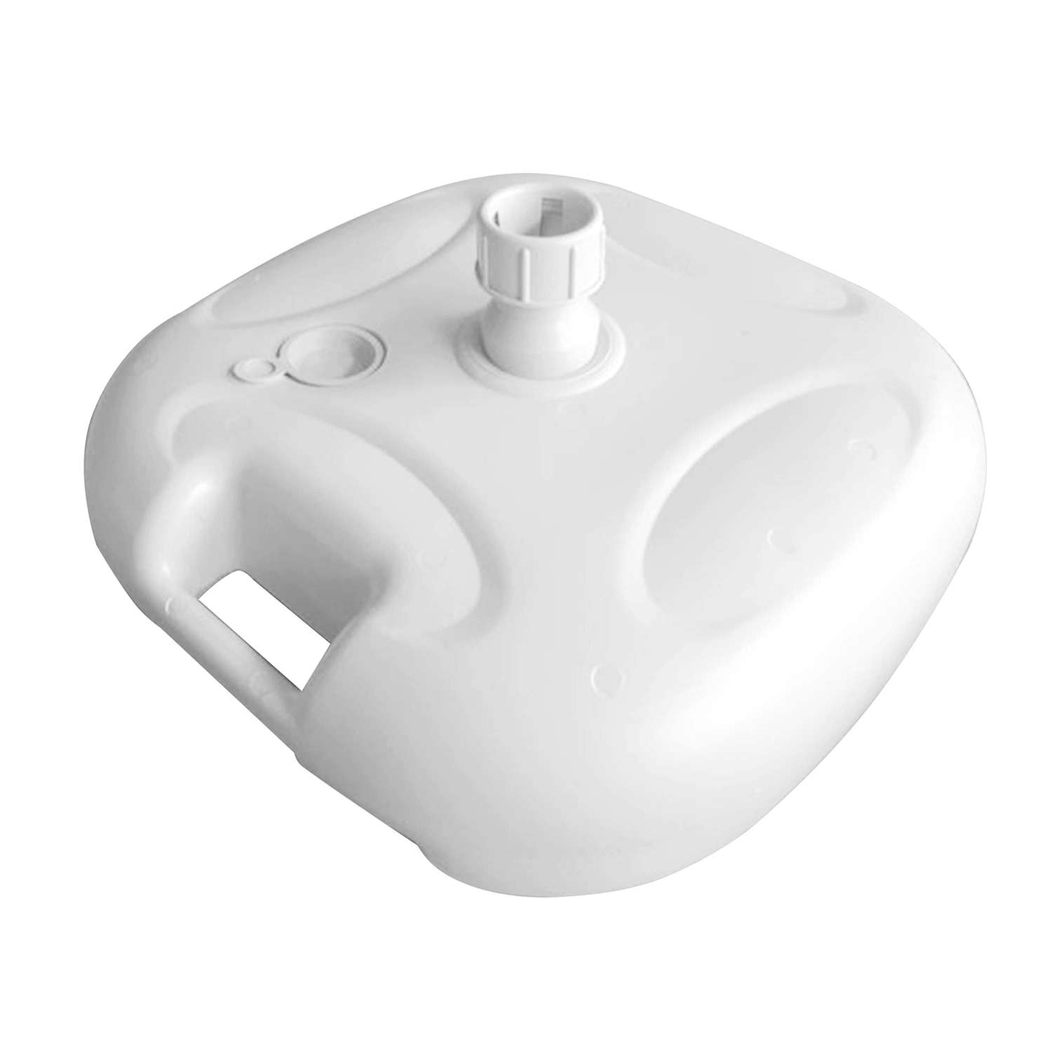 Rounded Square Market Umbrella Base — Manufacturer product photo. Base sold separately; requires supporting table.